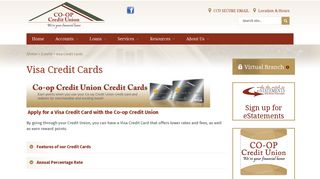 Visa Credit Cards - Co-op Credit Union