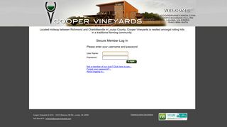 Cooper Vineyards Login