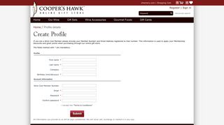 Cooper's Hawk Winery & Restaurants :: Profile details