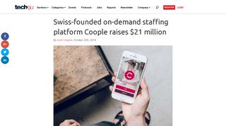 Swiss-founded on-demand staffing platform Coople raises $21 million ...