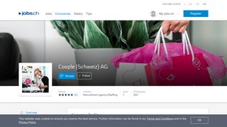 Coople (Schweiz) AG - 4 job offers on jobs.ch
