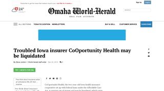 Troubled Iowa insurer CoOportunity Health may be liquidated | Money ...