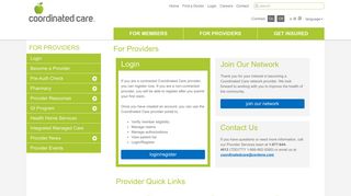 Coordinated Care Provider Portal & Resources | Coordinated Care