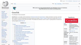 CoorsTek - Wikipedia