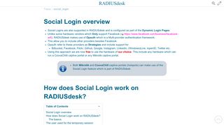 Social Login - RADIUSdesk