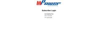 to Log-in - MPower ME