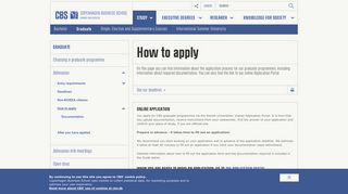 How to apply | CBS - Copenhagen Business School