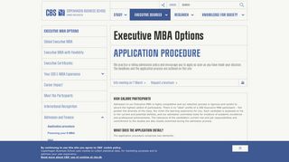 Application procedure | CBS - Copenhagen Business School