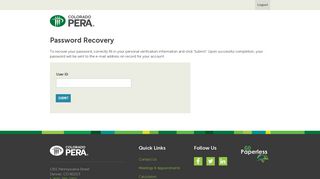 Password Recovery - Colorado PERA