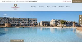 Copper Beech San Marcos: Student Apartments for Rent in Texas