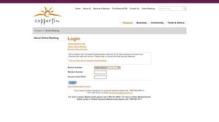 Copperfin Credit Union - Online Banking