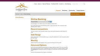 Copperfin Credit Union - Online Banking