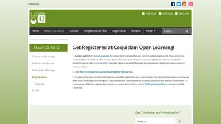 Get Registered at Coquitlam Open Learning! - SD43
