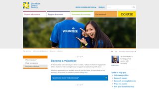 Become a volunteer - Canadian Cancer Society