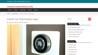 carrier cor thermostat login – residencesatmidtown.info