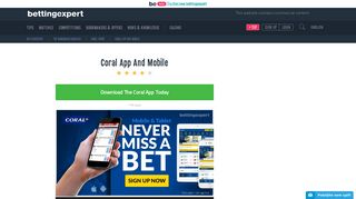 Coral Mobile - bettingexpert