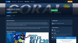 Coral Sign Up Offer - SmartBets