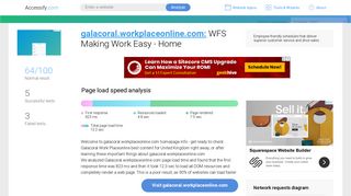 Access galacoral.workplaceonline.com. WFS Making Work Easy - Home