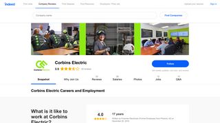 Corbins Electric Careers and Employment | Indeed.com