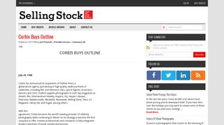 Corbis Buys Outline - Stock Photography News, Analysis and Opinion.