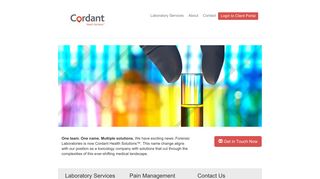 Forensic Laboratories | Cordant Health Solutions
