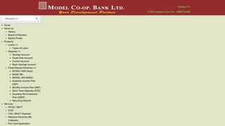 Internet Banking-Login - Model Co-op. Bank Ltd.