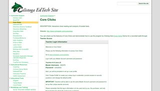 Core Clicks - EdTech Website Template - Google Sites