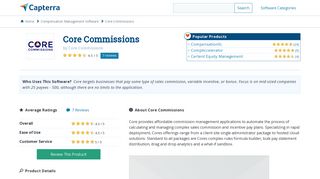 Core Commissions Reviews and Pricing - 2019 - Capterra