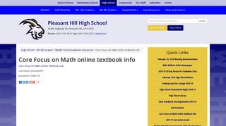 Core Focus on Math online textbook info | Middle School Academic ...
