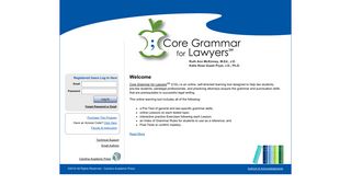 Core Grammar for Lawyers 3rd ed. :: Login