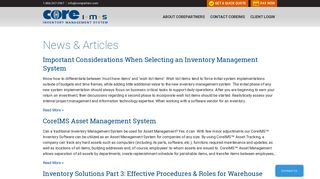 CoreIMS™ - Inventory Management System for Government ...