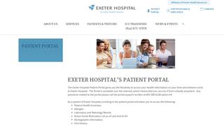 Exeter Hospital - Patient Portal