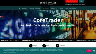 CoreTrader Financial Trading platform | Core Spreads