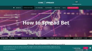 How to Spread Bet? | Core Spreads