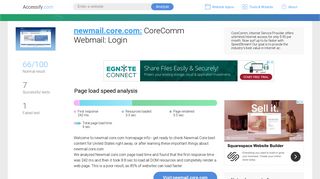 Access newmail.core.com. CoreComm Webmail: Login