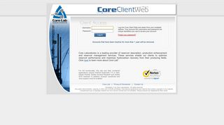 Core Client Web - Core Laboratories
