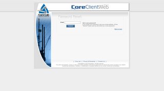 Core Laboratories - CoreClientWeb - Login