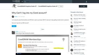 Why Can't I log into my Corel account? - CorelDRAW Graphics Suite ...