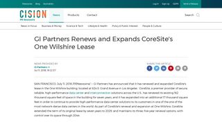 GI Partners Renews and Expands CoreSite's One Wilshire Lease