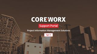 Coreworx Support Portal