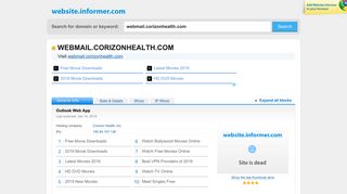 webmail.corizonhealth.com at WI. Outlook Web App - Website Informer