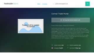 Get Portal.cormarcarpets.co.uk news - Cormar Trade Portal