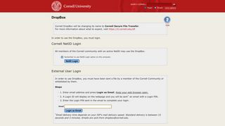 DropBox - Cornell University