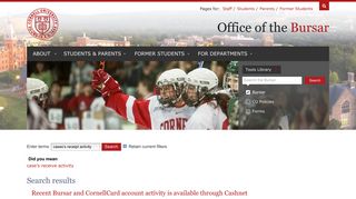 Bursar | Cornell University Division of Financial Affairs - dfa.cornell.edu