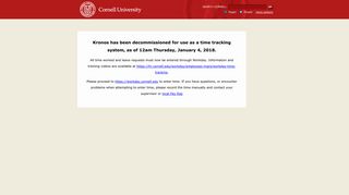 Cornell University Website Template