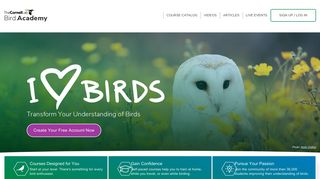 Bird Academy | The Cornell Lab | Courses Tutorials Videos
