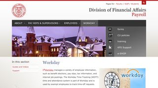 Workday | Cornell University Division of Financial Affairs