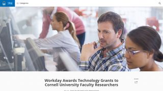 Workday Awards Technology Grants to Cornell University Faculty ...