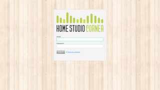 Home Studio Corner - Log in