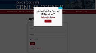 Contra Corner » Login